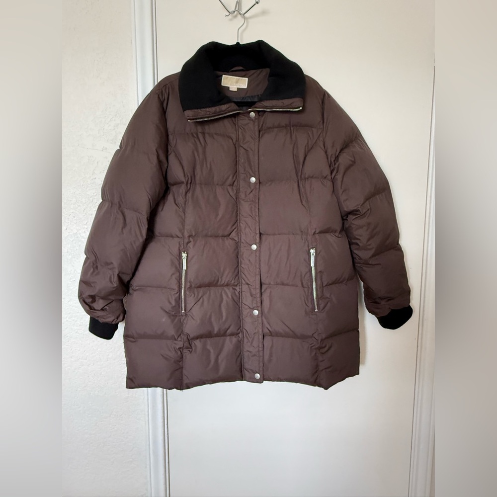 Michael Kors Chocolate Puffer Jacket